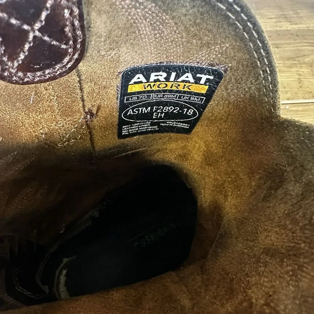 Ariat Sierra Men’s 7D  Pull-On Work Cowboy Boots
